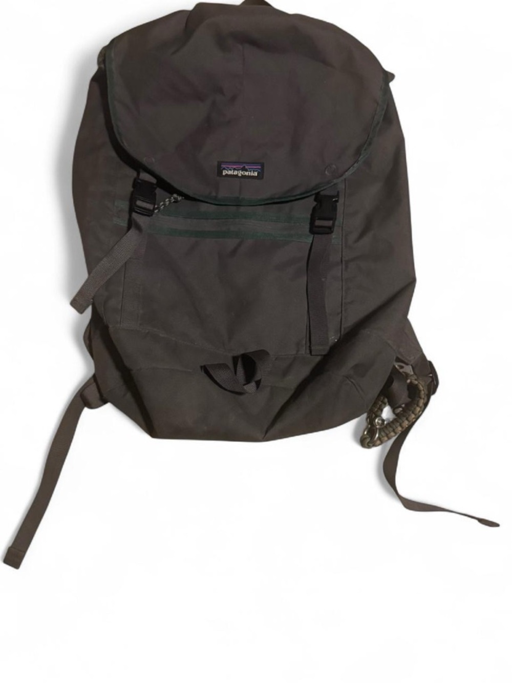 Patagonia Dark Olive Green Backpack with Front Zip